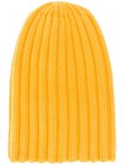 Laneus Ribbed Knit Beanie - Yellow