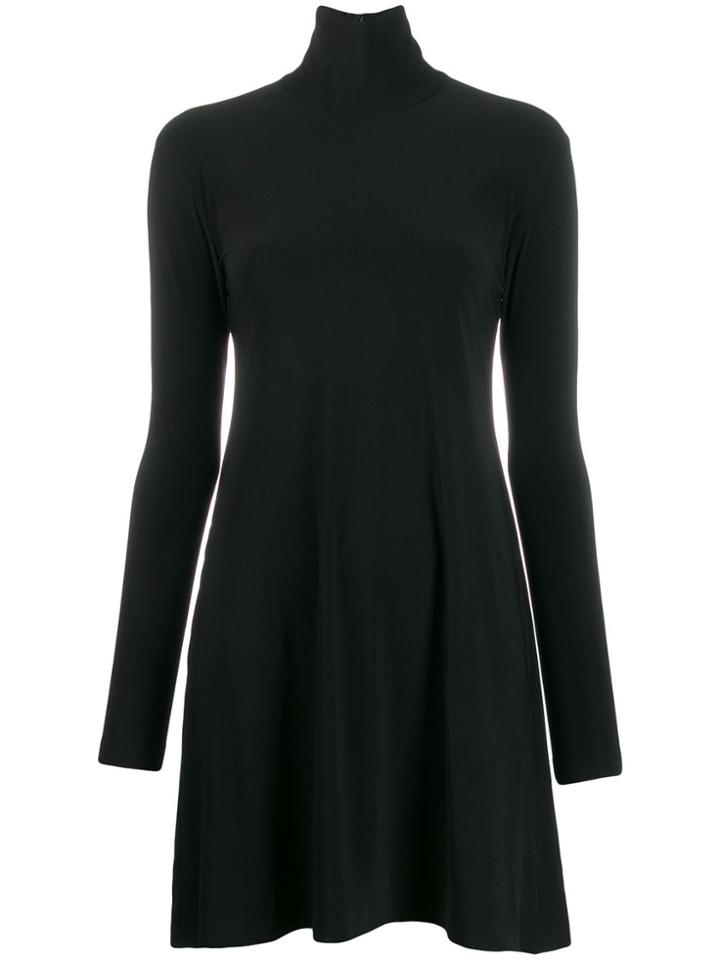 Norma Kamali Turtleneck Jumper Dress - Black