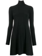 Norma Kamali Turtleneck Jumper Dress - Black