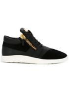Giuseppe Zanotti Design 'runner' Mid-top Sneakers - Black