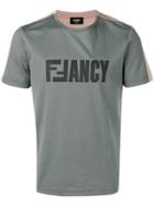 Fendi Contrasting Panels T-shirt - Green