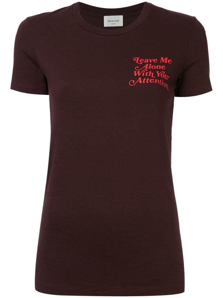 Wood Wood Printed T-shirt - Red