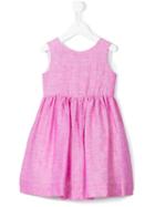 Little Bear - Sleeveless Flared Dress - Kids - Cotton/linen/flax - 4 Yrs, Pink/purple