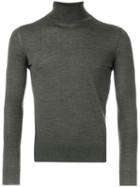 Strasburgo Roll Neck Jumper, Men's, Size: 50, Green, Cashmere
