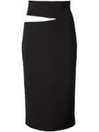 Proenza Schouler Stretch Cut-out Skirt, Women's, Size: Small, Black, Rayon/nylon/polyester/spandex/elastane
