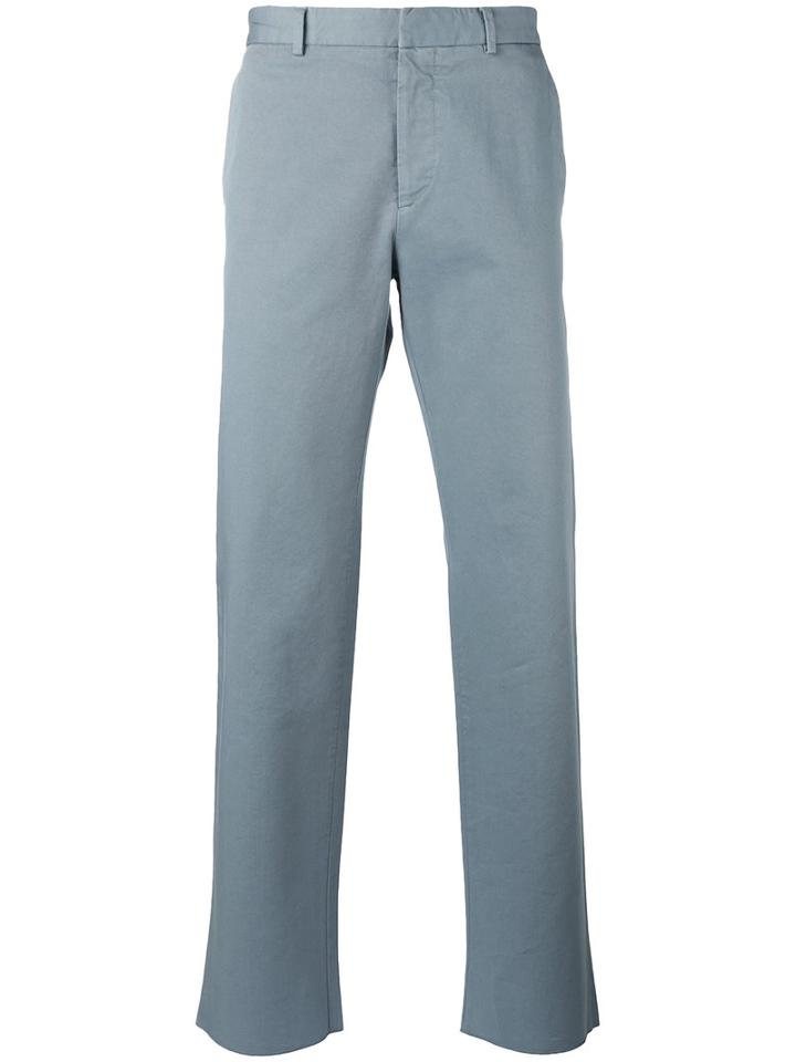 Jil Sander - Wide Leg Chinos - Men - Cotton - 52, Blue, Cotton
