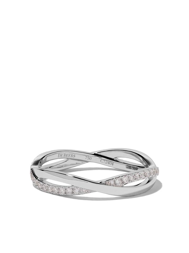 De Beers 18kt White Gold Infinity Diamond Band - Unavailable