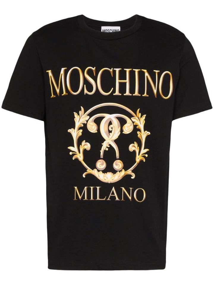 Moschino Milano Logo T-shirt - Black