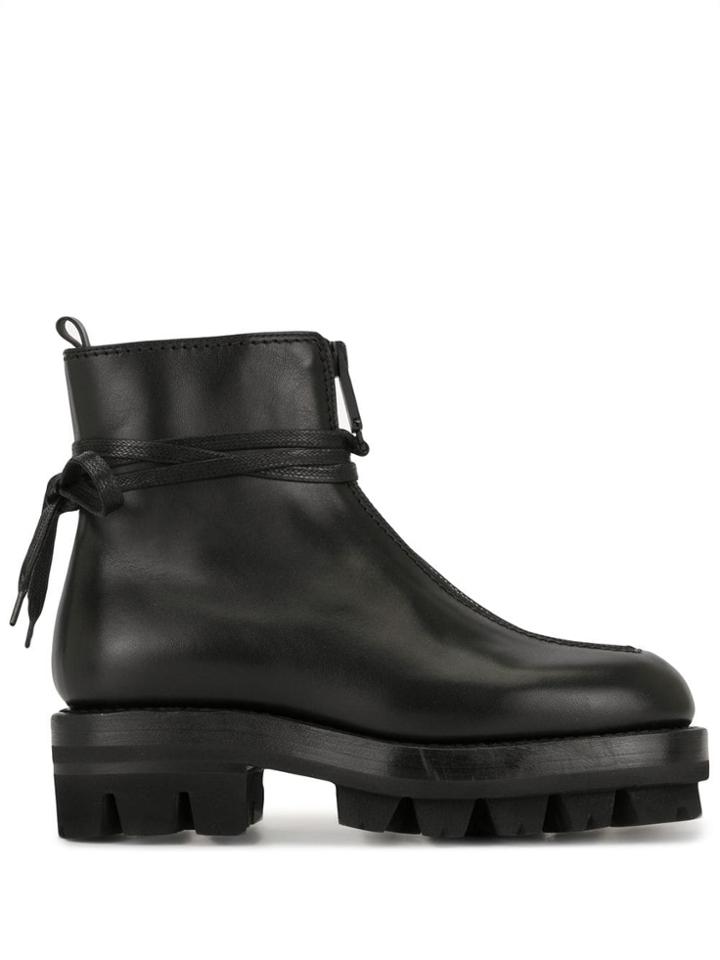1017 Alyx 9sm Ridged Rubber Sole Boots - Black