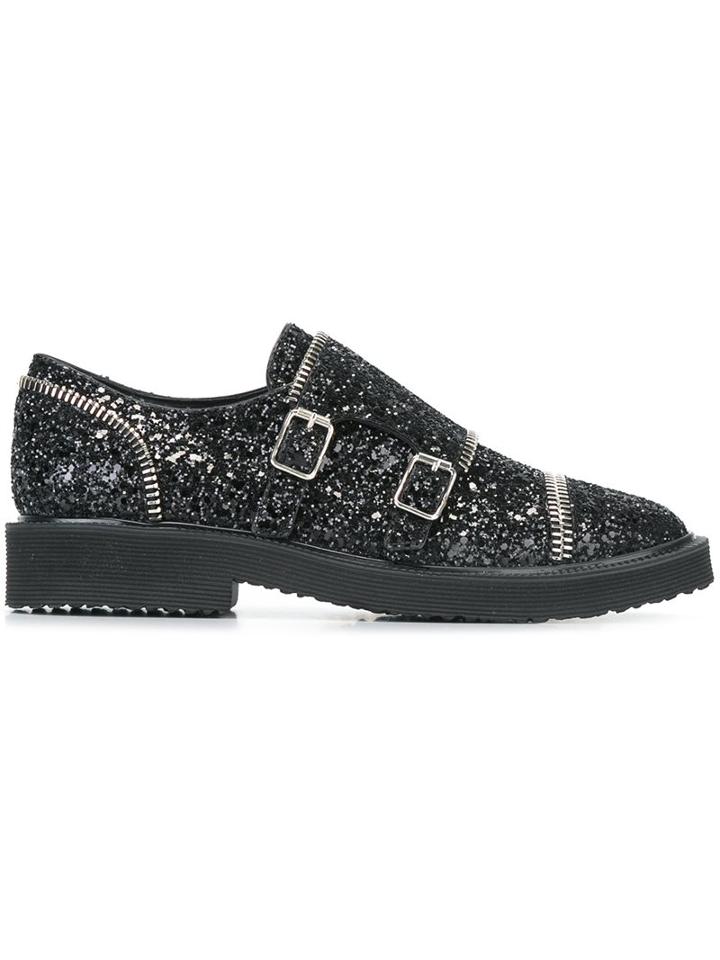 Giuseppe Zanotti Design Glitter Monk Strap Shoe