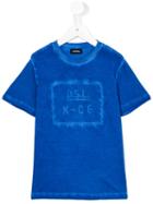 Diesel Kids - Logo Print T-shirt - Kids - Cotton - 5 Yrs, Blue