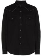Saint Laurent Slim-fit Embroidered Cotton-twill Western Shirt -