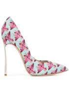 Casadei Techno Blade Printed Pumps - Blue