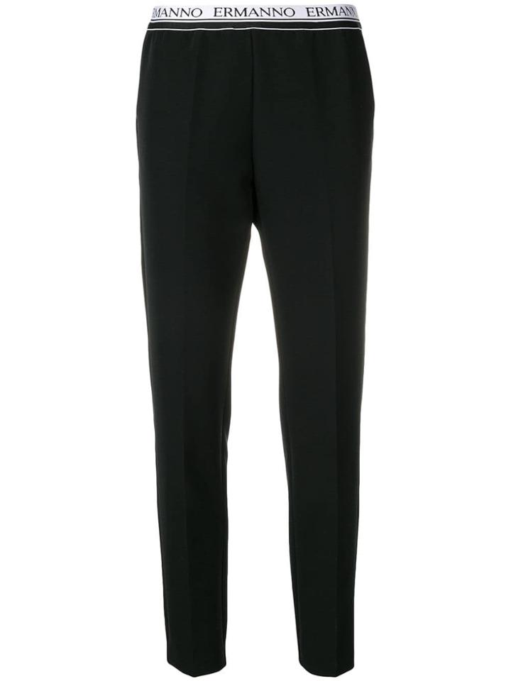Ermanno Ermanno Logo Waistband Leggings - Black