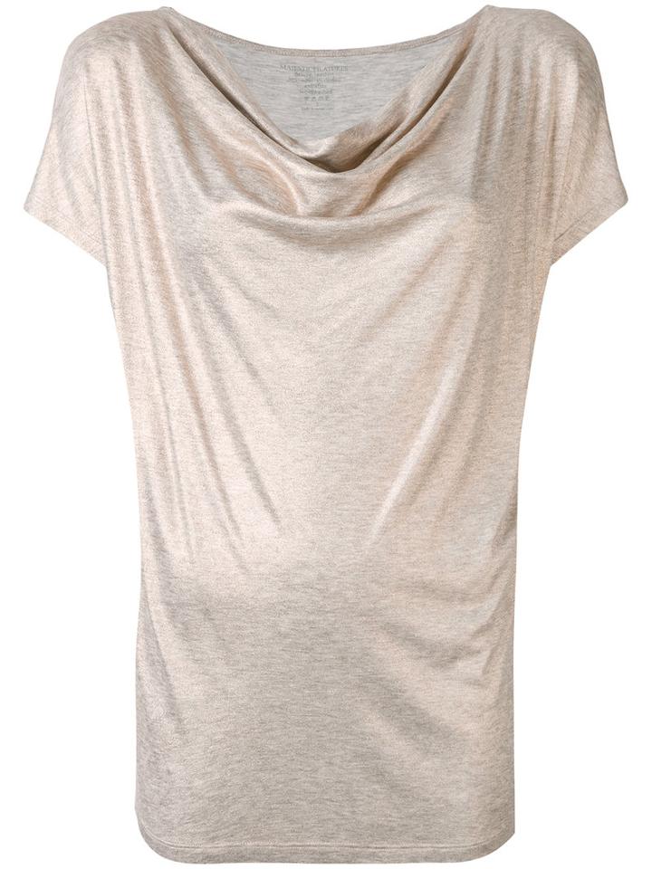 Majestic Filatures - Slouched Top - Women - Spandex/elastane/viscose - Ii, Pink/purple, Spandex/elastane/viscose
