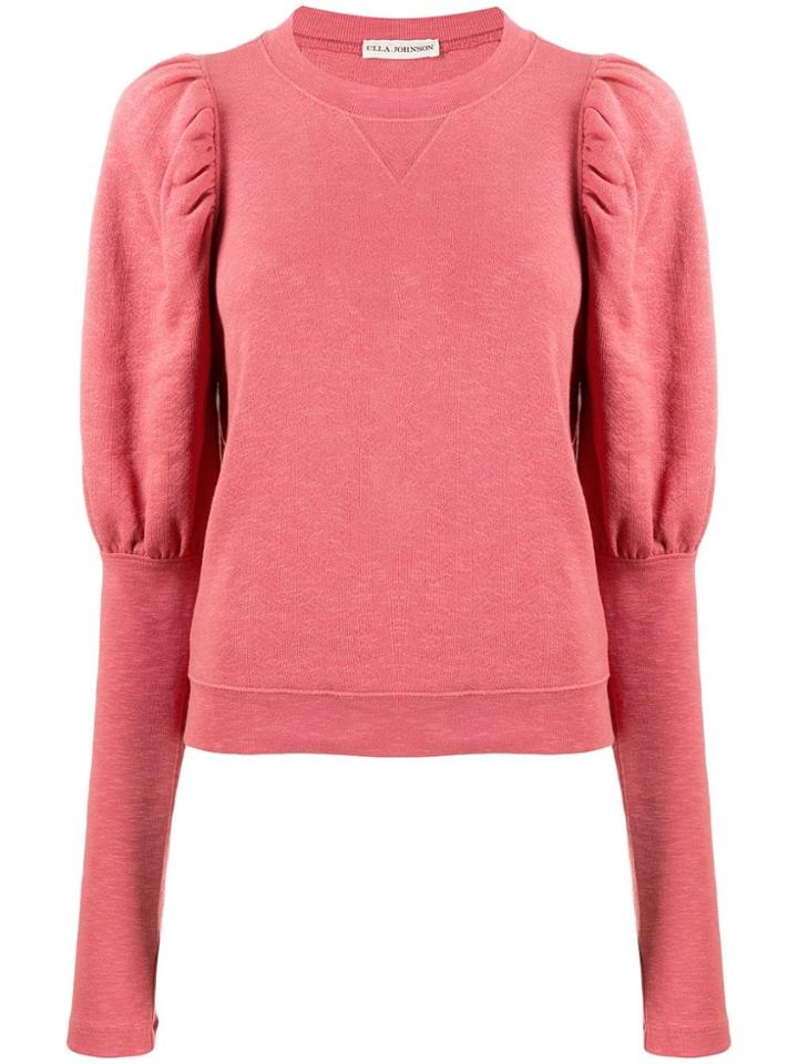 Ulla Johnson Puff-sleeve Sweater - Pink