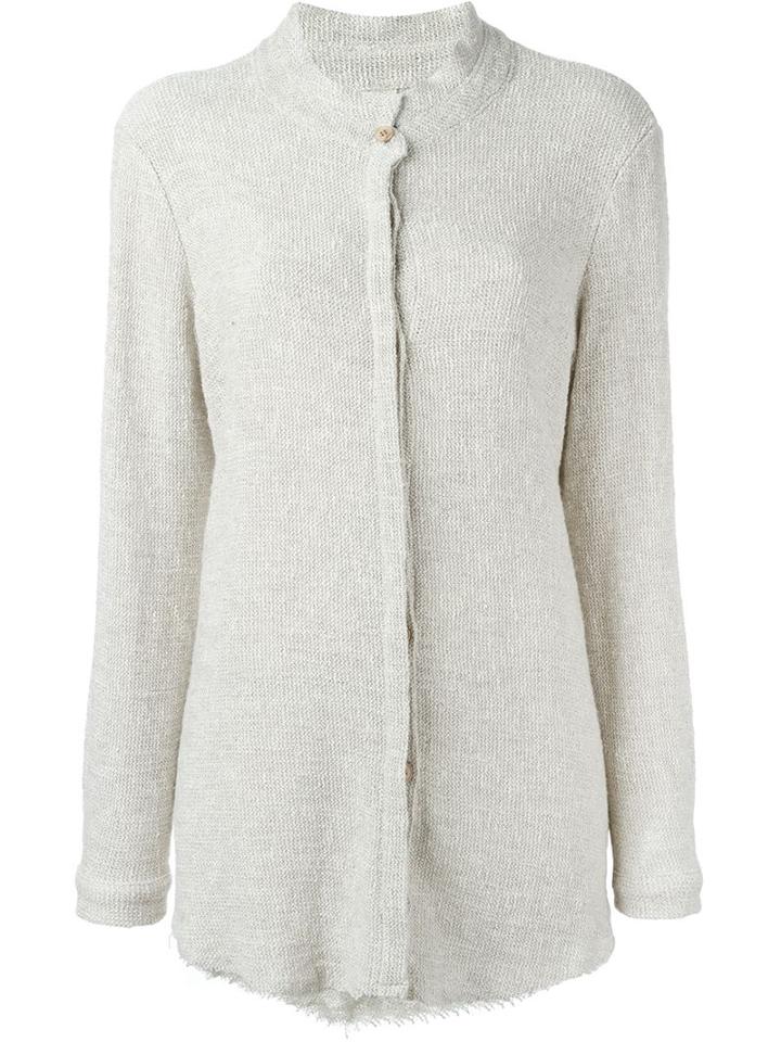 Simon Miller Mandarin Collar Button Down Knitted Coat