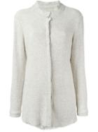 Simon Miller Mandarin Collar Button Down Knitted Coat