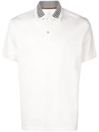 Paul Smith Striped Collar Polo Shirt - White