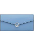 Fendi Long Logo Wallet - Blue