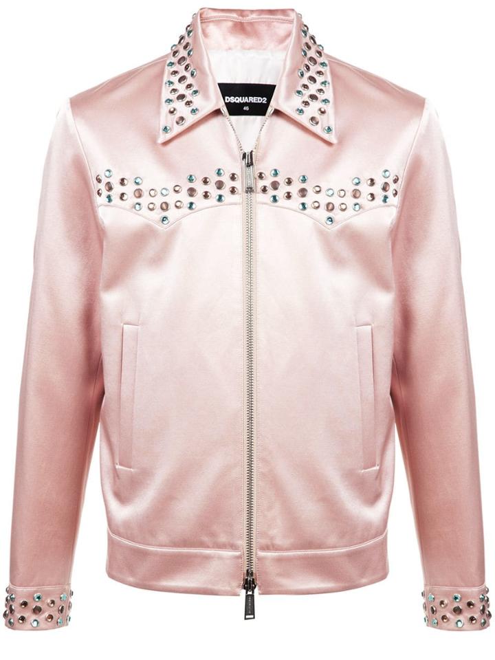 Dsquared2 Zipped Shirt Jacket - Pink & Purple