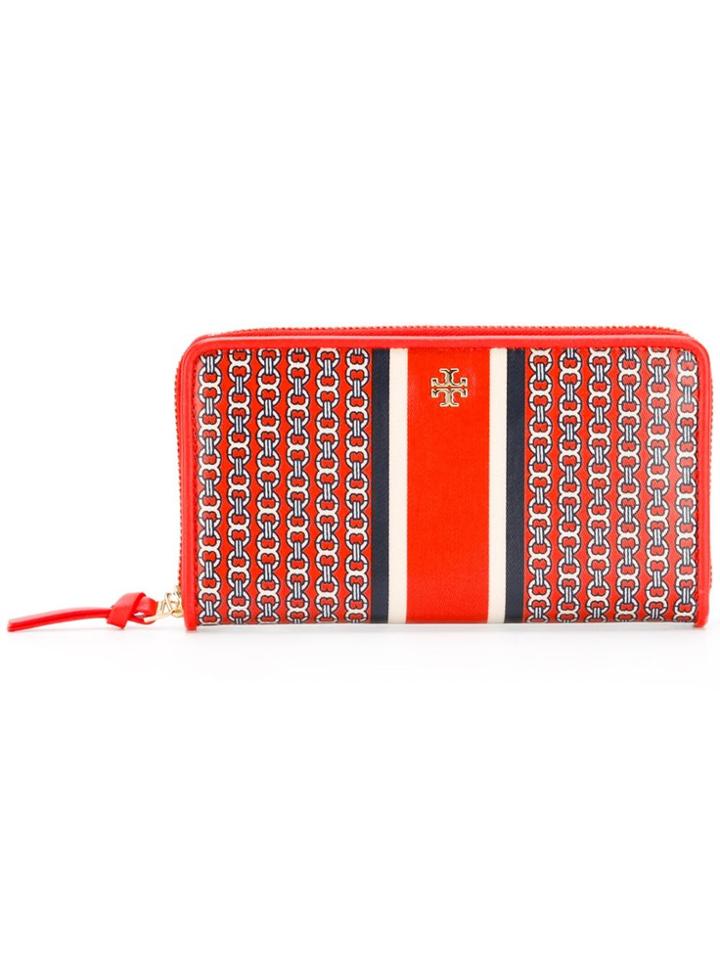 Tory Burch All Around Zip Wallet - Yellow & Orange