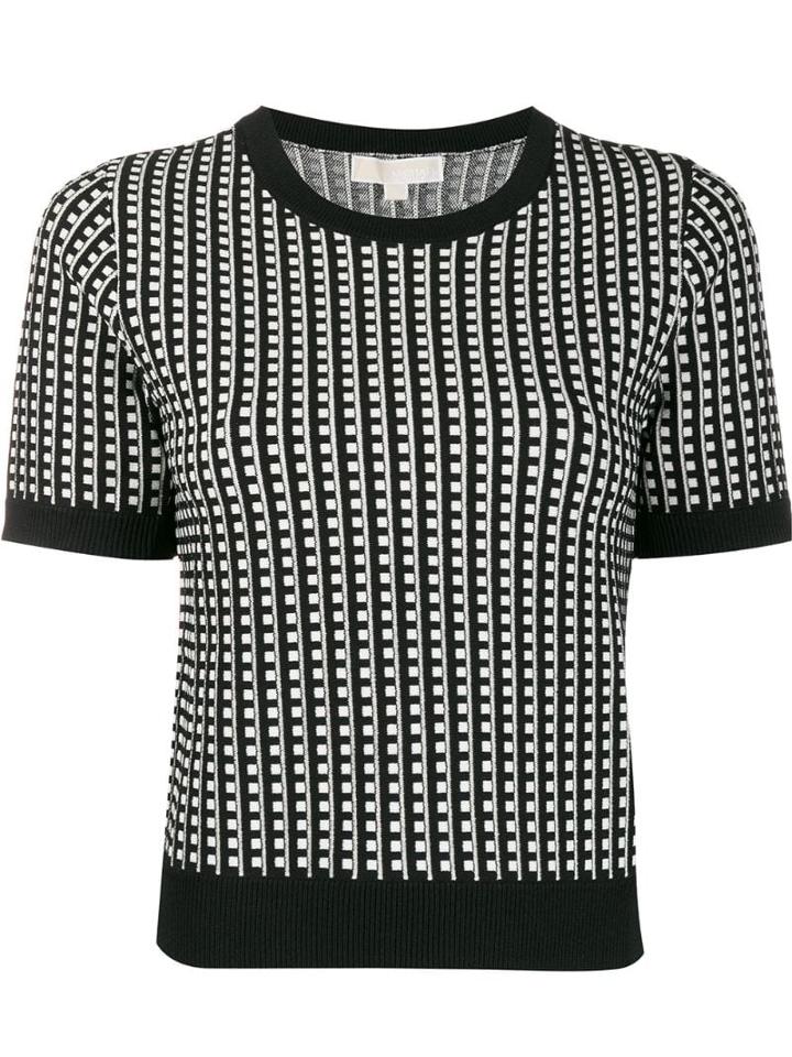 Michael Michael Kors Jacquard-knit Jumper - Black