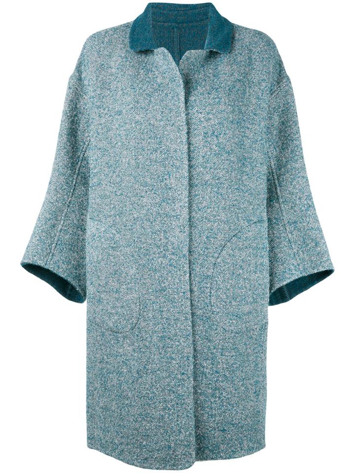 Loro Piana Three-quarter Sleeve Coat - Blue