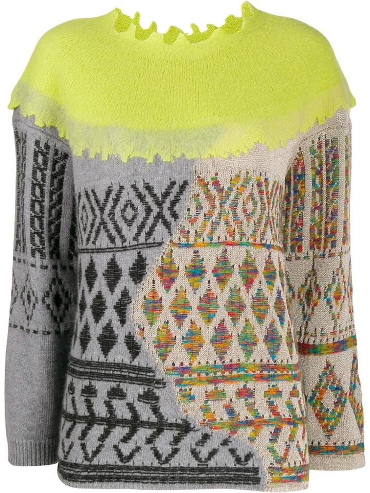 Antonio Marras Mix Fabric Sweater - Green