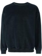 Golden Goose Deluxe Brand Embroidered Velour Sweatshirt, Men's, Size: Large, Blue, Cotton/polyester