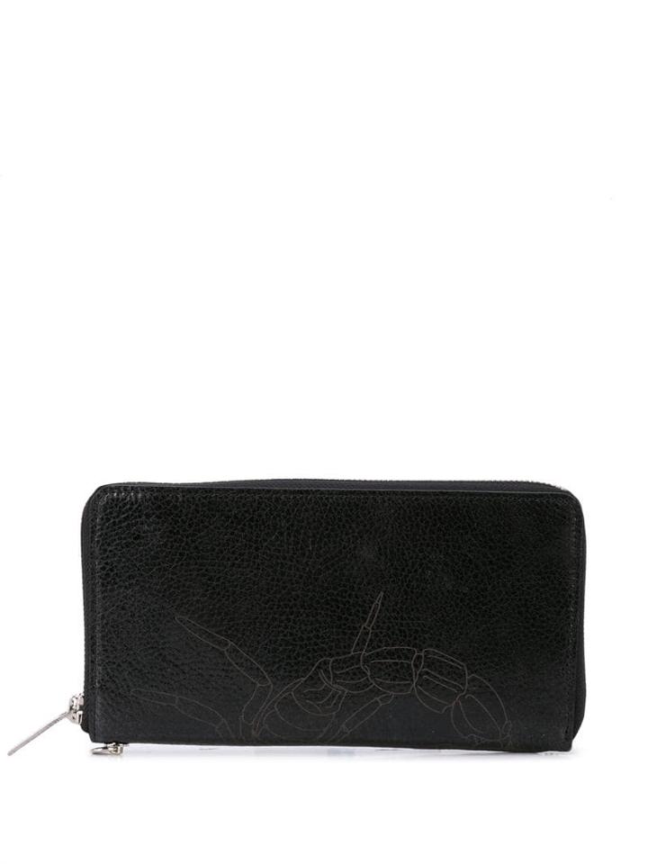 Yohji Yamamoto Scorpion Zip Wallet - Black