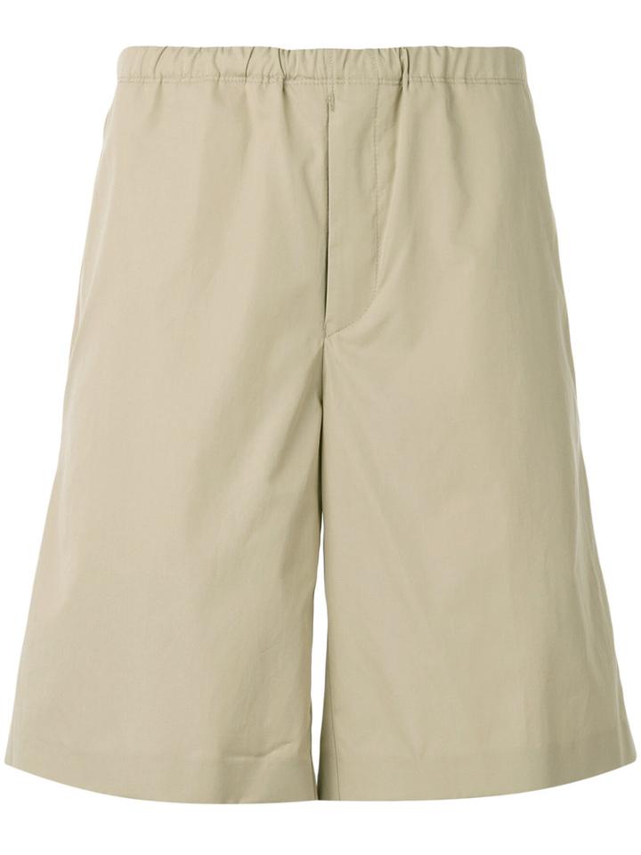 Acne Studios - Stretch Waist Shorts - Men - Cotton - 48, Nude/neutrals, Cotton
