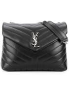 Saint Laurent Black Loulou Leather Shoulder Bag
