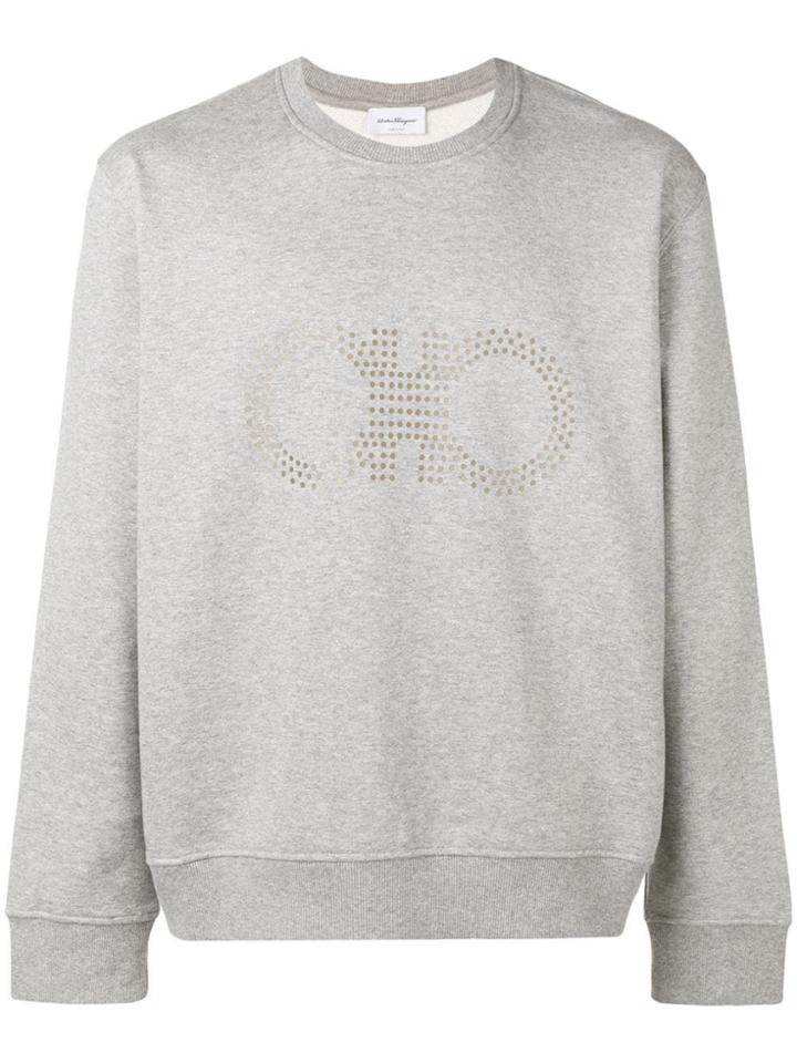 Salvatore Ferragamo Crew Neck Sweatshirt - Grey