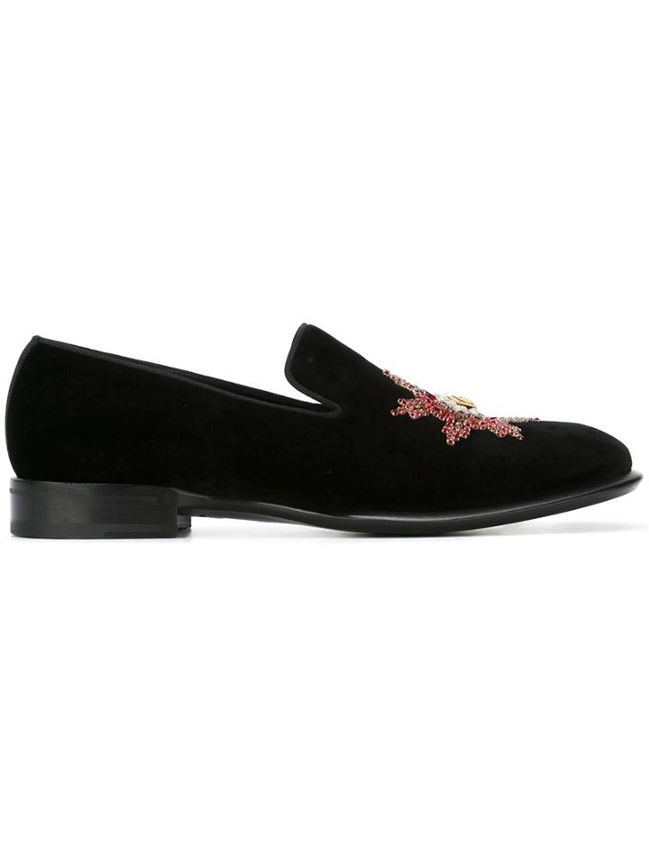Alexander Mcqueen Embroidered Loafers
