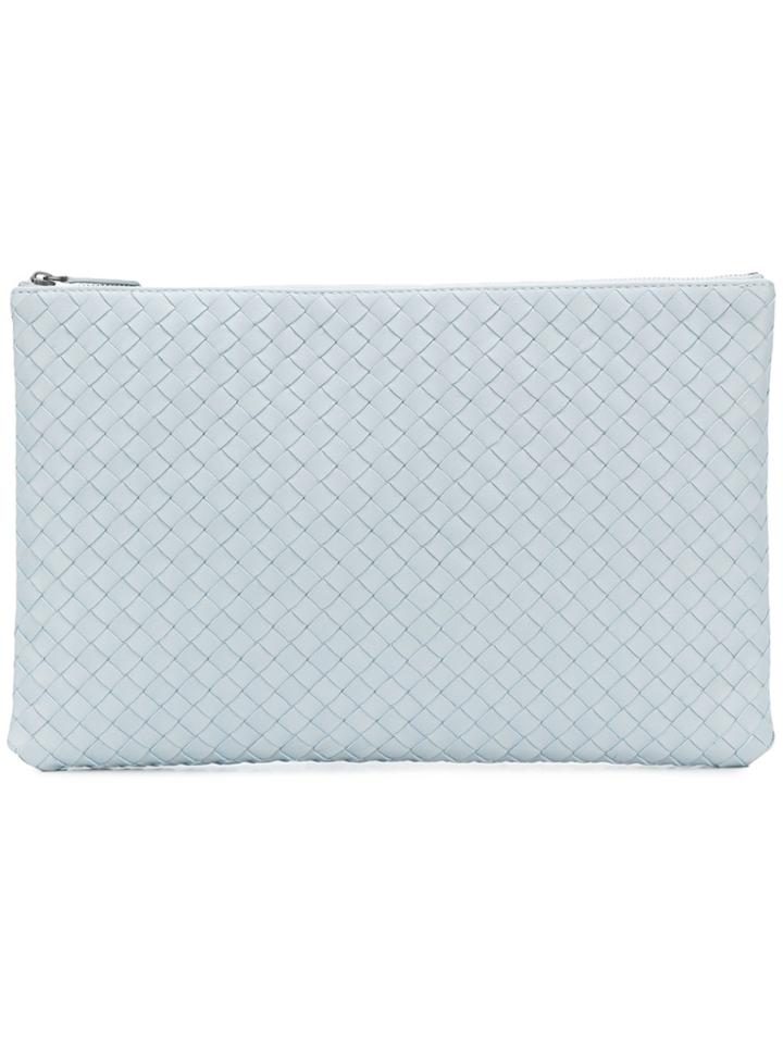 Bottega Veneta Artic Intrecciato Nappa Large Document Case - Blue