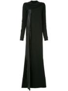 Rick Owens Long Drape Dress - Black