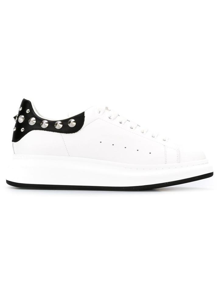 Alexander Mcqueen Extended Sole Sneakers, Men's, Size: 43, White, Calf Leather/leather/rubber/metal Other