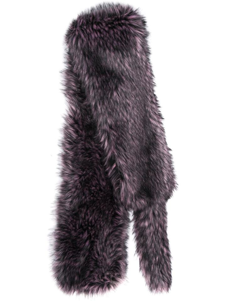 Marco De Vincenzo Two-tone Faux-fur Scarf - Pink
