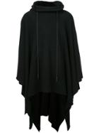 Nude High Low Parka - Black