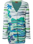 Missoni Pre-owned 1980's Intarsia Buttoned Cardigan - Green