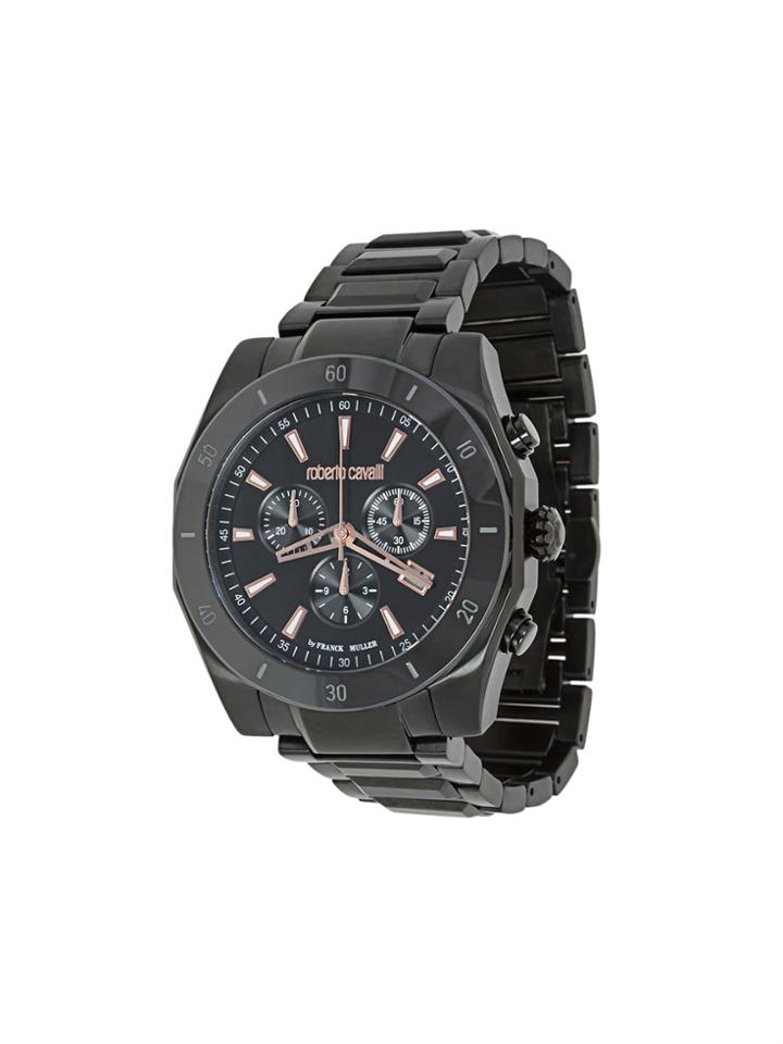 Roberto Cavalli Franck Muller Chronograph Watch - Black