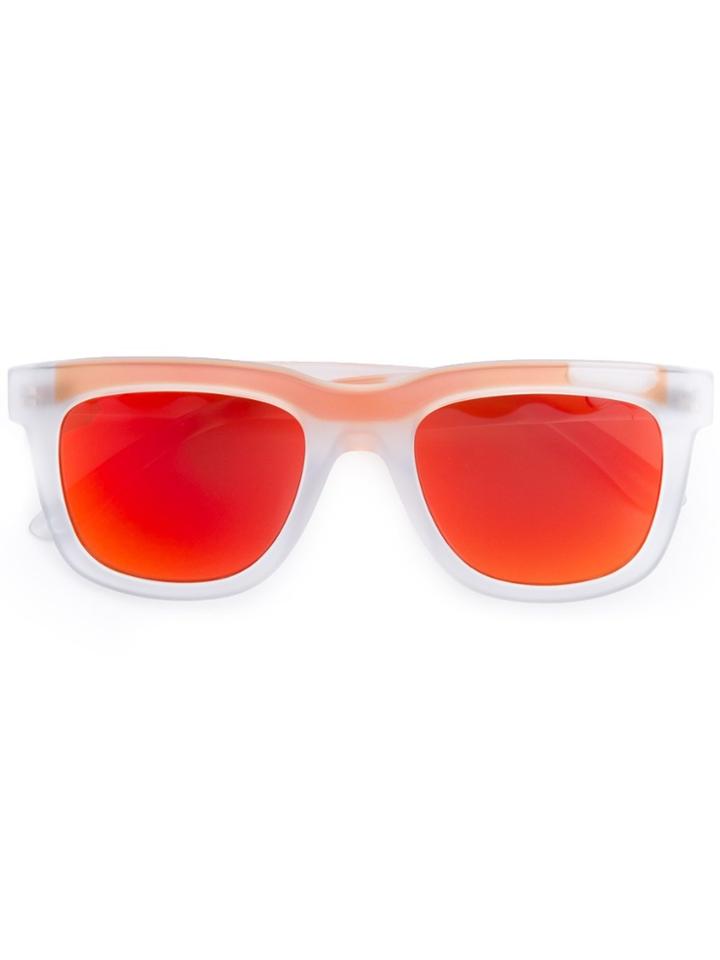 Italia Independent Square Frame Sunglasses - Yellow & Orange