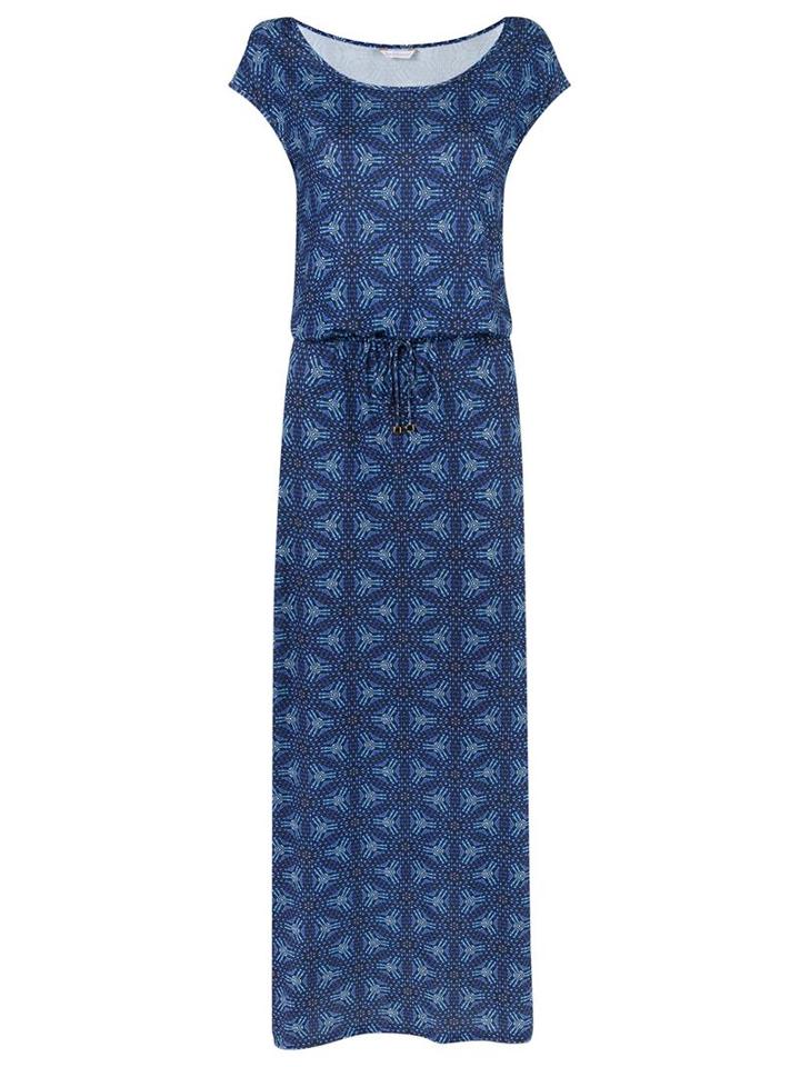 Lygia & Nanny Abstract Print Long Dress, Women's, Size: 48, Blue, Polyester/spandex/elastane