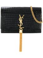 Saint Laurent Kate Monogram Tassel Bag - Black