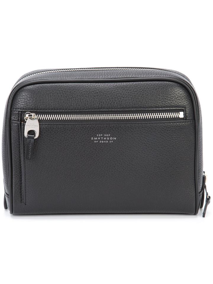 Smythson - Burlington Bag - Men - Leather - One Size, Black, Leather