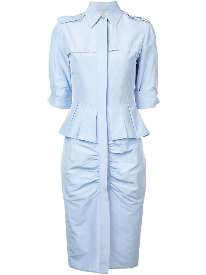 Jason Wu Collection Peplum Shirt Dress - Blue