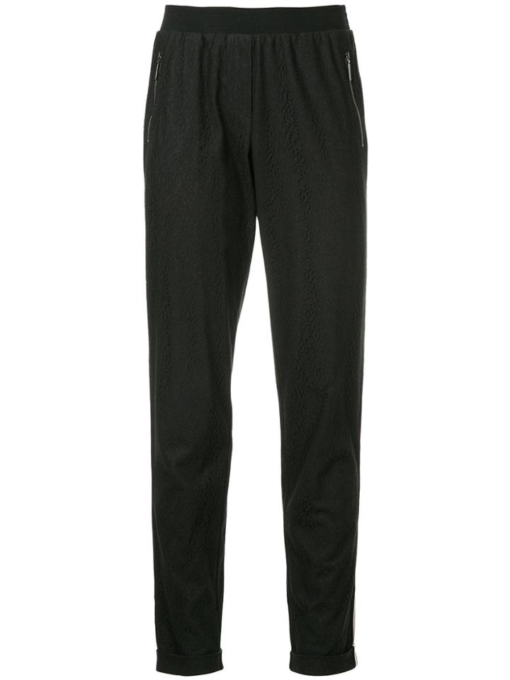 Marc Cain Textured Tapered Trousers - Black