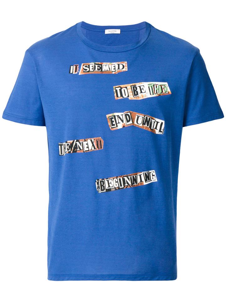 Valentino Printed T-shirt - Blue