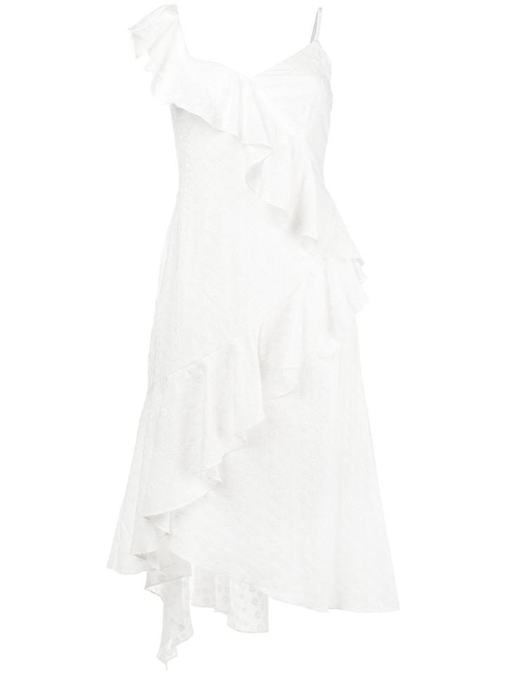 Teija Anglaise Broderie Asymmetric Dress - White